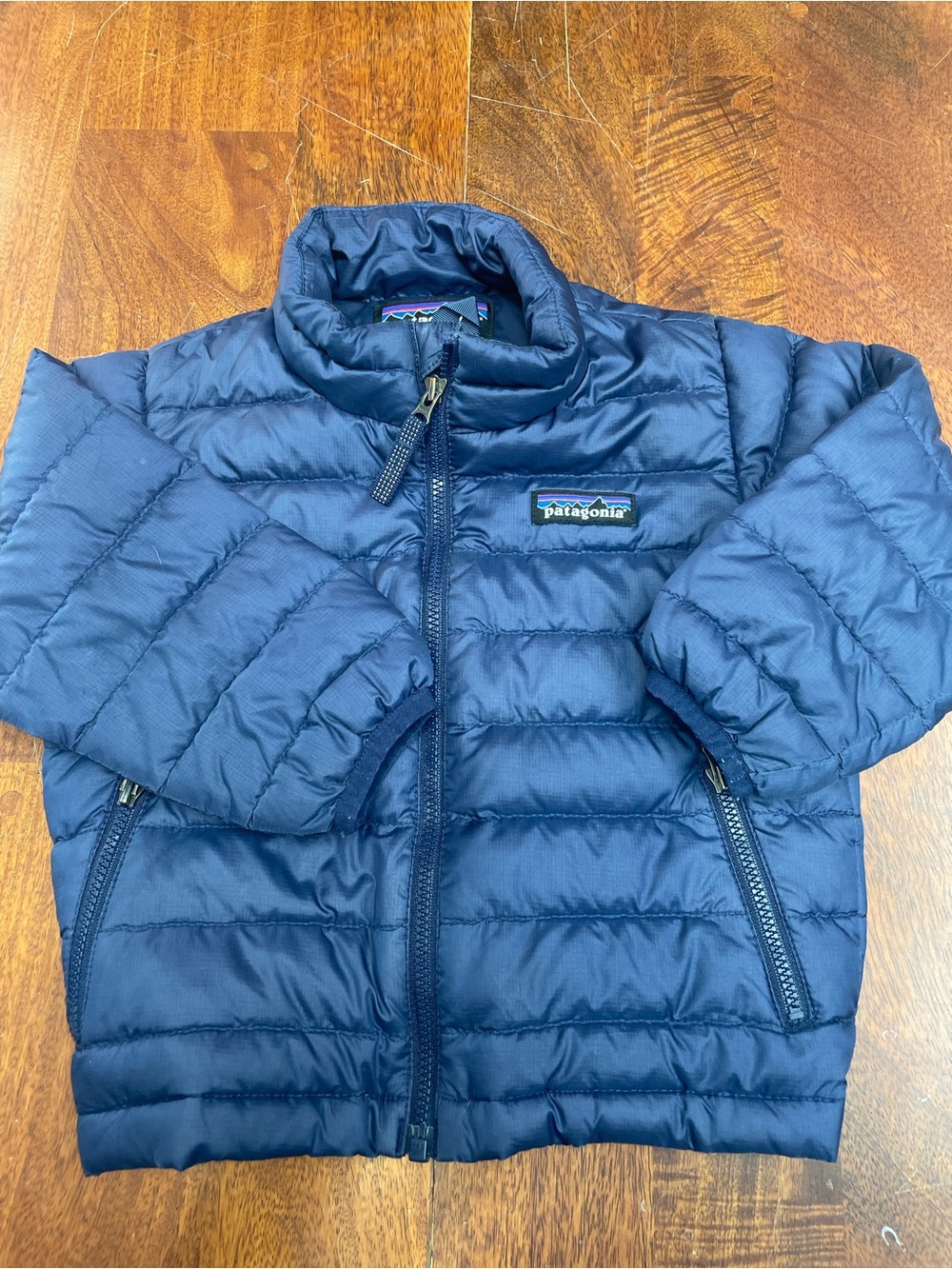 Patagonia blue jacket size 12-18 months